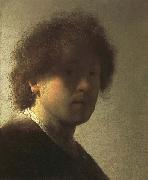Rembrandt van rijn Self-Portrait as a Young Man Sweden oil painting artist